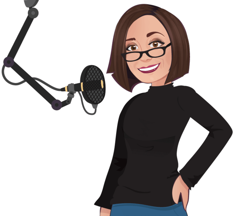 Jill Jacobs Voice Actor Banner Caricature